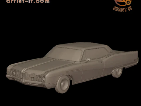 Buick electra 225 1968 model cetak 3d dua pintu Model Cetak 3D
