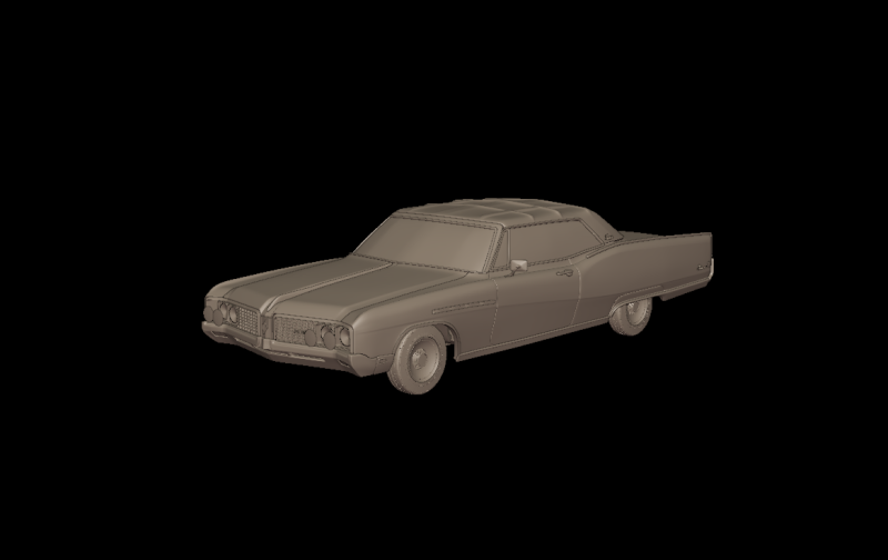 Buick Electra 225 1968 convertible 3D Print Model .c4d .max .obj .3ds .fbx .stl .blend 