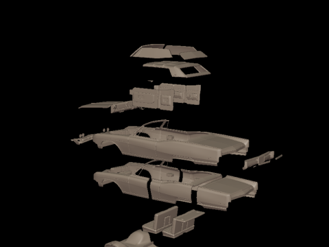 Buick Electra 225 1968 convertible 3D Print Model