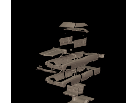 Buick Electra 225 1968 convertible 3D Print Model