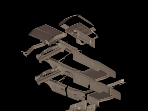 Buick Electra 225 1968 convertible 3D Print Model