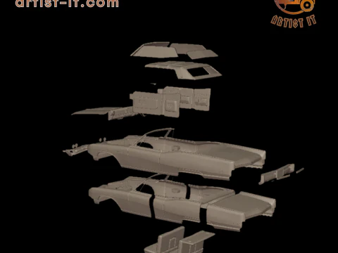 Buick Electra 225 1968 convertible 3D Print Model