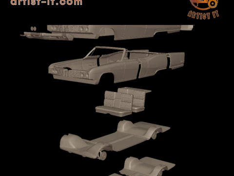 Buick Electra 225 1968 convertible 3D Print Model