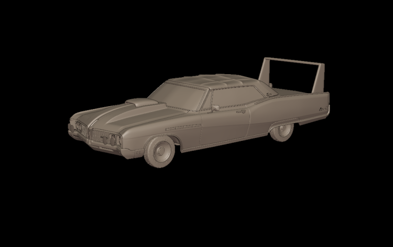 Custom buick electra 225 1968 convertable 3d print model 3D 프린트 모델 .c4d .max .obj .3ds .fbx .stl .blend 