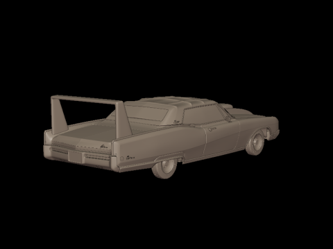 Custom buick electra 225 1968 convertable 3d print model 3D 프린트 모델
