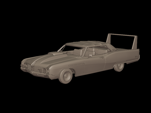 Custom buick electra 225 1968 convertable 3d print model 3D 프린트 모델