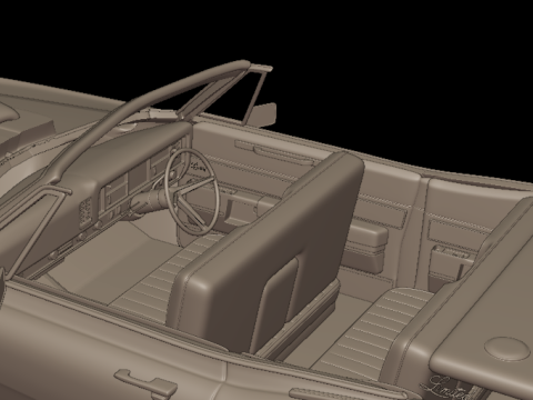 Custom buick electra 225 1968 convertable 3d print model 3D 프린트 모델