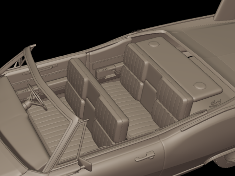 Custom buick electra 225 1968 convertable 3d print model 3D 프린트 모델