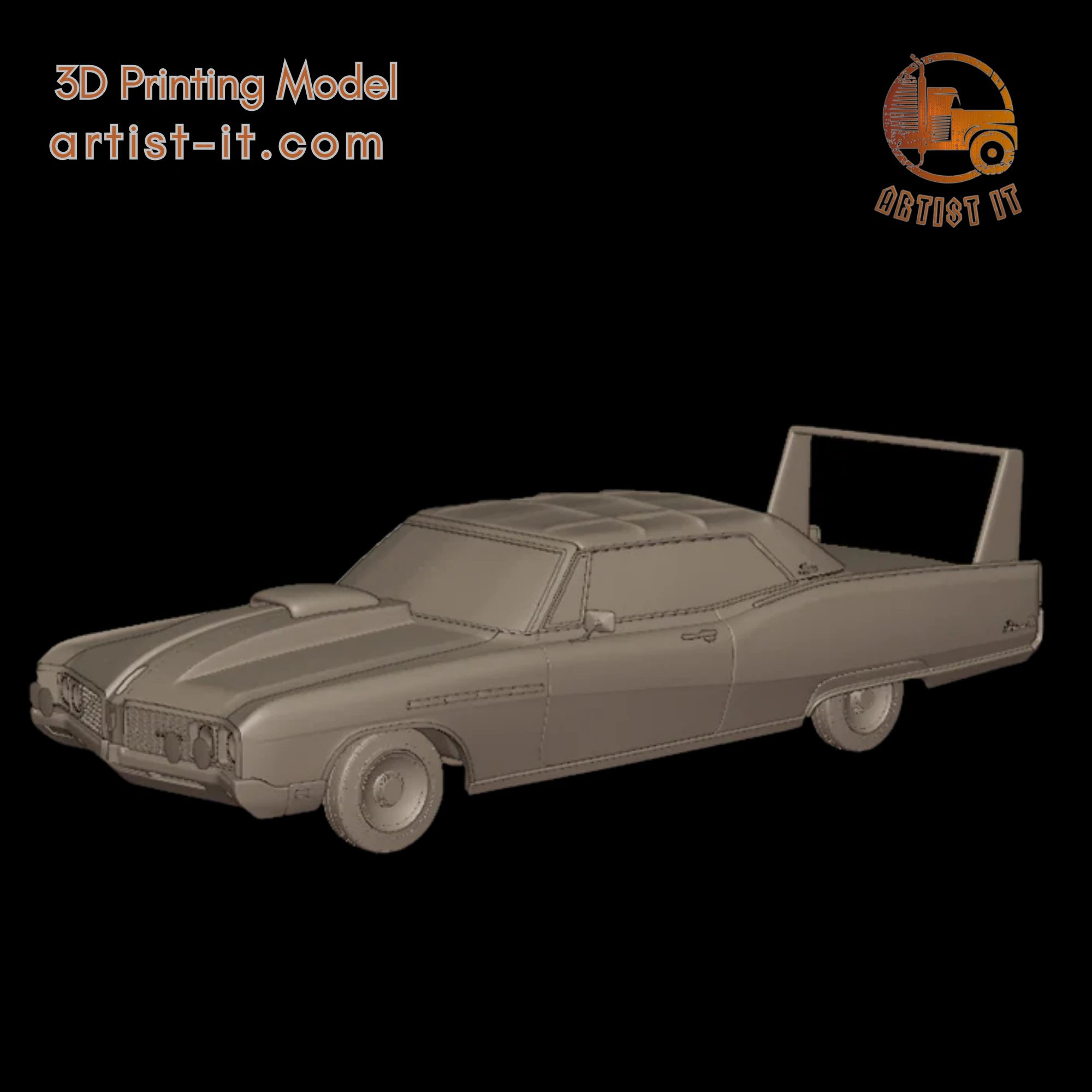 Custom buick electra 225 1968 convertable 3d print model 3D Print Model .c4d .max .obj .3ds .fbx .stl .blend 