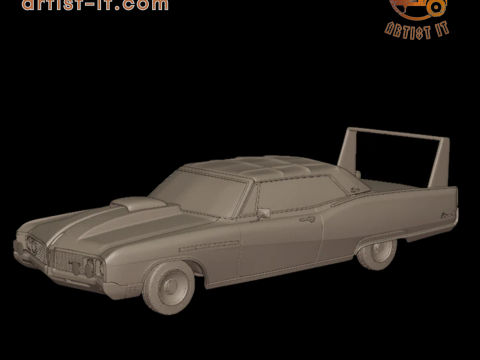 Aangepast buick electra 225 1968 converteerbaar 3D-printmodel 3D printmodel