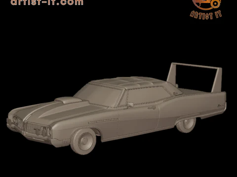 Model cetak 3d konvertibel buick electra 225 1968 khusus Model Cetak 3D