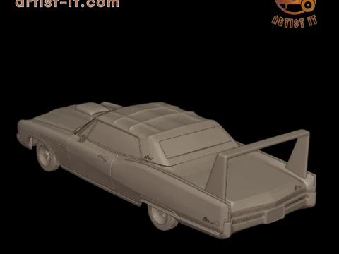 Custom buick electra 225 1968 convertable 3d print model 3D Print Model