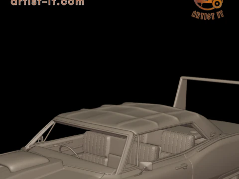 Custom buick electra 225 1968 convertable 3d print model 3D Print Model