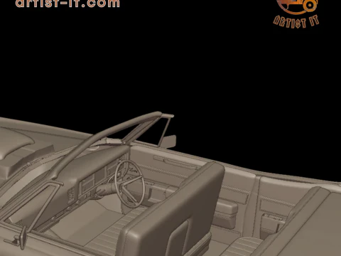 Custom buick electra 225 1968 convertable 3d print model 3D Print Model