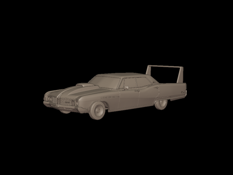 Custom buick electra 225 1968 four doors 3d print model Model do druku 3D