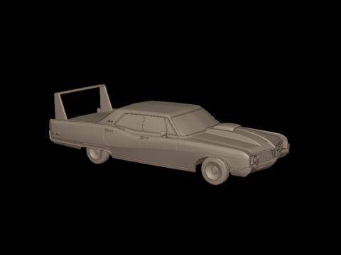 Custom buick electra 225 1968 four doors 3d print model 3D Print Model