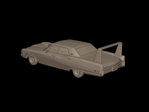 Custom buick electra 225 1968 four doors 3d print model 3D Print Model