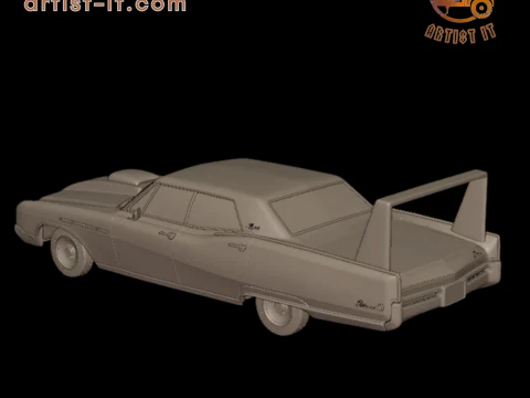 Custom buick electra 225 1968 four doors 3d print model 3D Print Model
