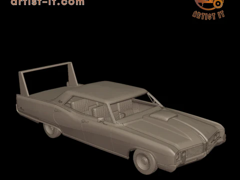 Custom buick electra 225 1968 four doors 3d print model 3D Print Model