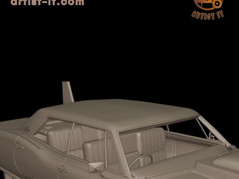 Custom buick electra 225 1968 four doors 3d print model 3D Print Model