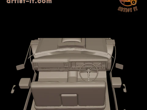 Custom buick electra 225 1968 four doors 3d print model 3D Print Model