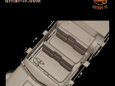 Custom buick electra 225 1968 four doors 3d print model 3D Print Model
