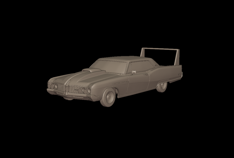 Custom buick electra 225 1968 two doors 3d print model 3D 프린트 모델 .c4d .max .obj .3ds .fbx .stl .blend