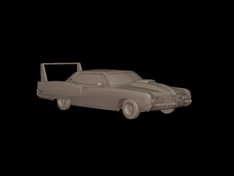 Custom buick electra 225 1968 two doors 3d print model 3D 프린트 모델