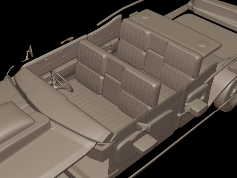 Custom buick electra 225 1968 two doors 3d print model 3D 프린트 모델