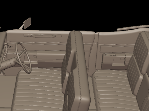 Custom buick electra 225 1968 two doors 3d print model 3D 프린트 모델