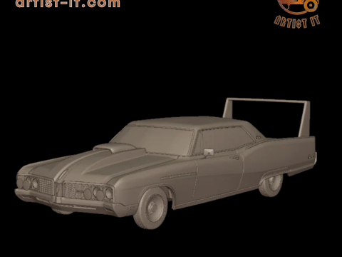 Custom buick electra 225 1968 two doors 3d print model 3D Print Model