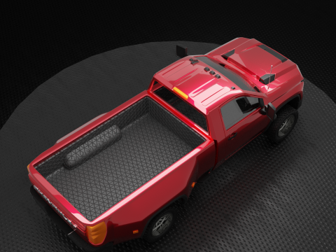 2020 Chevrolet Silverado 3500HD Single Cab Model do druku 3D