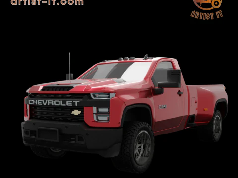2020 쉐보레 실버라도 3500HD 싱글캡 3D 프린트 모델