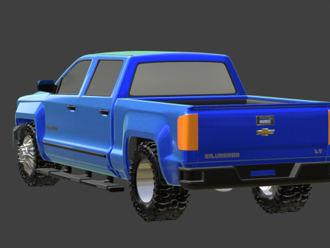 2018 CHEVY SILVERADO TRUCK 3D 打印模型