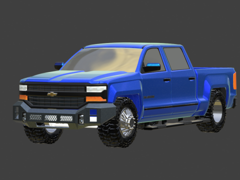 2018 CHEVY SILVERADO TRUCK 3D 打印模型