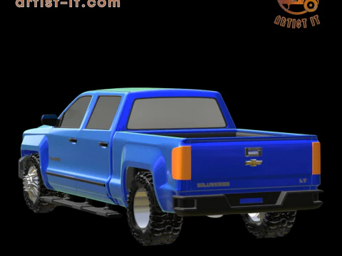 2018 CHEVY SILVERADO TRUCK 3D Print Model