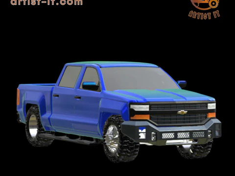 2018 CHEVY SILVERADO TRUCK 3D Print Model