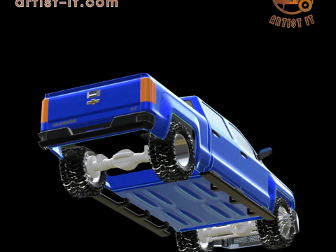 2018 CHEVY SILVERADO TRUCK 3D Print Model