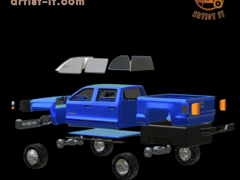 2018 CHEVY SILVERADO TRUCK 3D Print Model