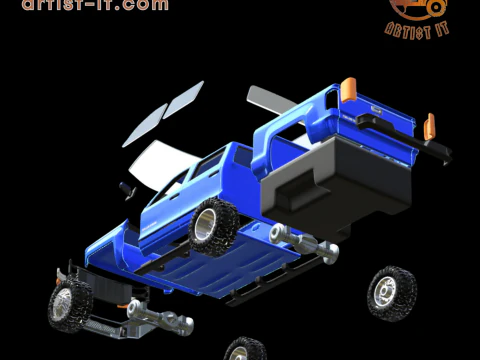 2018 CHEVY SILVERADO TRUCK 3D Print Model