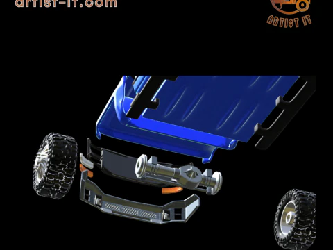 2018 CHEVY SILVERADO TRUCK 3D Print Model
