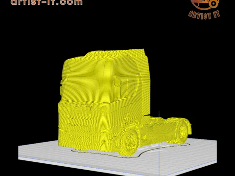 SCANIA KR R 500 TRUCK 3D Print Model
