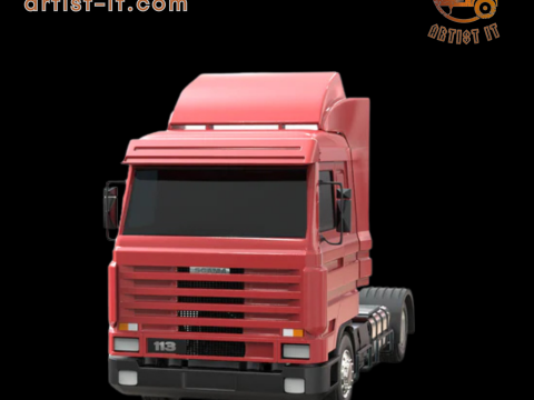 Scania 113M vrachtwagenmodel 3D printmodel