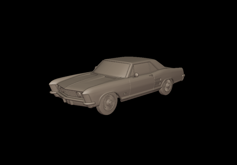 Buick riviera 1963 Modello di stampa 3D .c4d .max .obj .3ds .fbx .stl .blend 