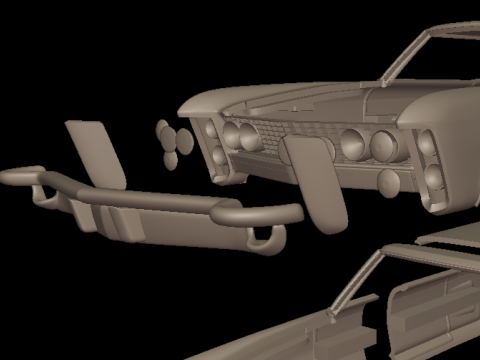 Buick riviera 1963 Modello di stampa 3D