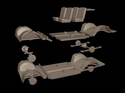Buick riviera 1963 Modello di stampa 3D