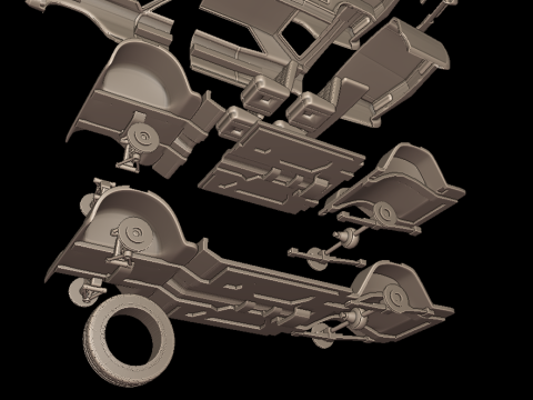 Buick riviera 1963 Modello di stampa 3D