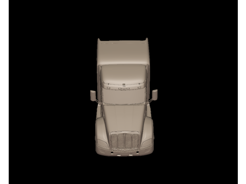 2014 Peterbilt 579 Sleeper TRUCK 3D PRINT MODEL 3D 打印模型