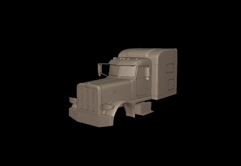 2020 PETERBILT 389 TRUCK 3D PRINT MODEL 3D Принт Модель .c4d .max .obj .3ds .fbx .stl .blend