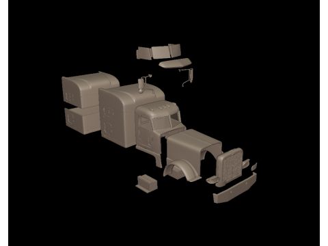 2020 PETERBILT 389 TRUCK 3D PRINT MODEL 3D Принт Модель